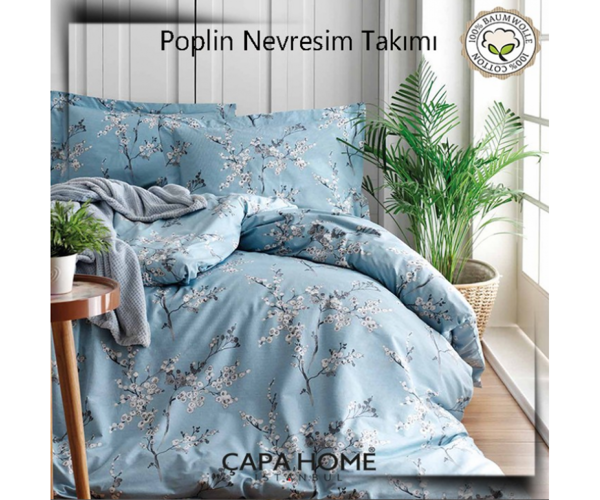 Çapa Home Poplin Nevresim Takımı %100 pamuk